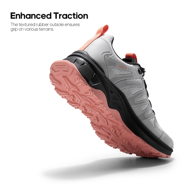 Women's Non-Slip Lightweight Hiking Shoes - GREY PINK - 3